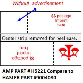 Neopost/Hasler Compatible. Labels:HNIMIS pstcard tapes