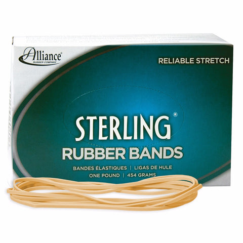 Sterling 7" X 1/8" File bands - Natural Crepe (Tan) Color - Part 25405 - 10 lbs
