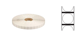 1 Inch Ultra Translucent Tabs - 40M per Roll / 200M per Case